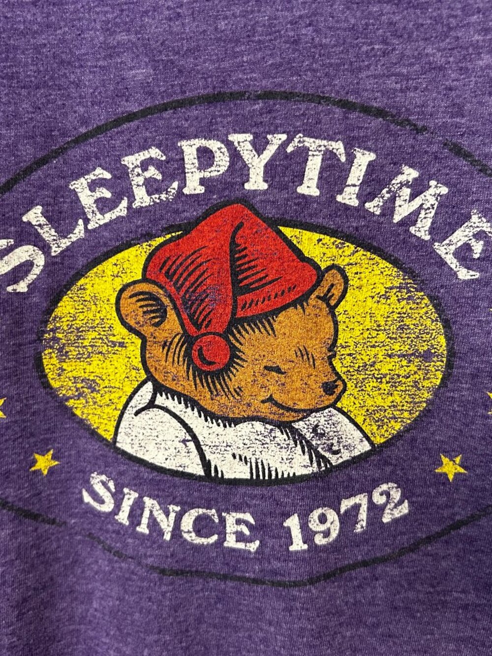Sleepytime Bear 🐻 Purple Heather Shirt - Celestial Seasonings